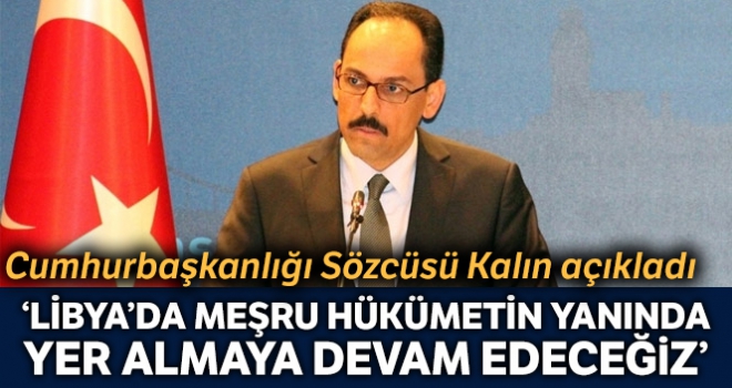 Cumhurbaşkanlığı Sözcüsü Kalın: “Bu bir devlet projesidir, belediye projesi değil”