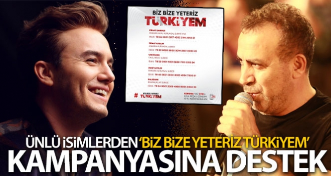 Biz Bize Yeteriz Türkiyem' kampanyasına destek