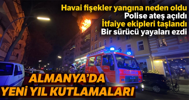 Almanya'da yeni yıl kutlamaları, çok sayıda kişi yaralandı