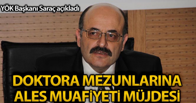 Doktora mezunları artık ALES'ten muaf olacak