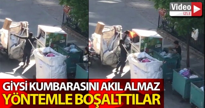 kumbarasını akıl almaz yöntemle boşalttılar