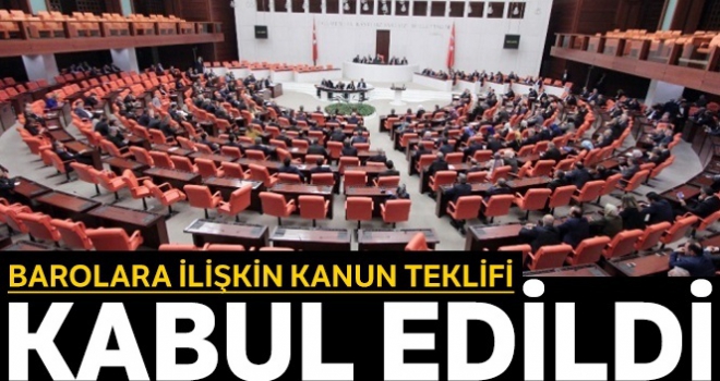 Çoklu Baro teklifi Adalet Komisyonu'nda geçti