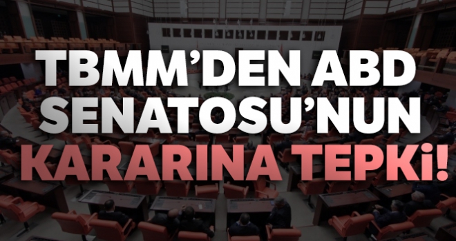 TBMM'den ABD Senatosu'nun kararına tepki