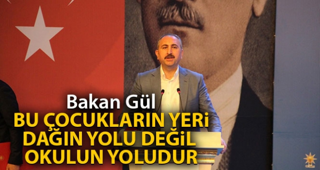 Bu çocukların yeri dağın yolu değil okulun yoludur