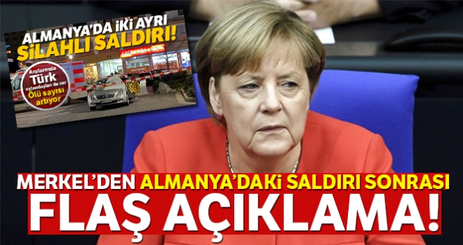 Merkel'den Hanau'daki saldırıyla ilgili açıklama!