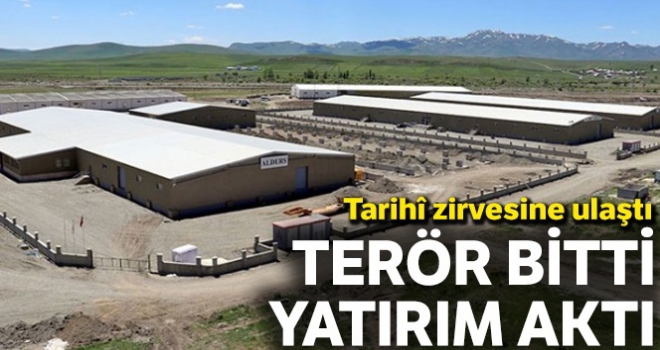 Terör bitti, yatırım aktı