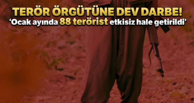 İçişleri Bakanlık Sözcüsü İsmail Çataklı, 'Toplam 88 (40 sağ/yaralı, 48 teslim) terörist etkisiz hale getirilmiştir'