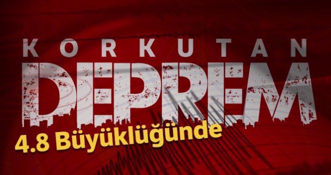 Manisa'da 4.8 büyüklüğünde deprem