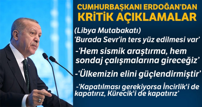 Cumhurbaşkanı Erdoğan: 'Burada Sevr'in ters yüz edilmesi var'