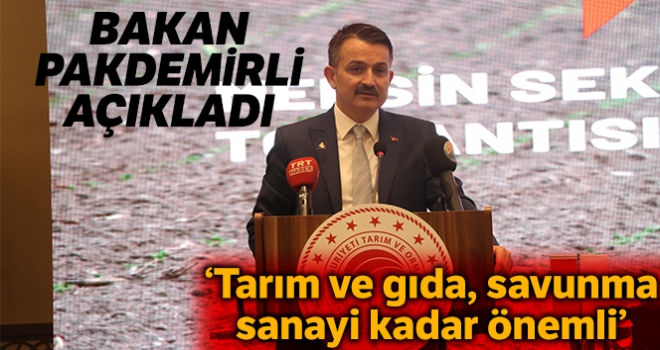 Bakan Pakdemirli: 