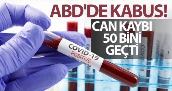 ABD'de Covid-19 nedeniyle can kaybı 50 bini geçti