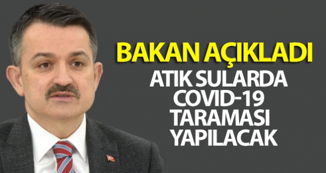 Atık sularda covıd-19 taraması yapılacak