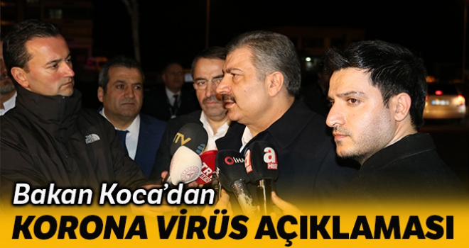 Bakan Koca'dan Korona virüs açıklaması