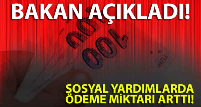 Sosyal yardımlarda kadınlara ödenen miktarlarda artışa gittik