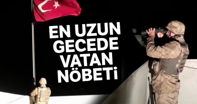 Jandarma en uzun gecede, en uzun nöbette huzuru sağlıyor