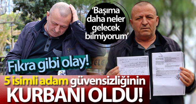 5 isimli adam ticaretteki güvensizliğinin kurbanı oldu