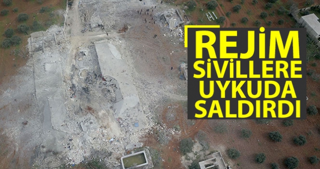 Rejim sivillere uykuda saldırdı