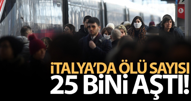 İtalya'da son 24 saatte 437 kişi öldü, can kaybı 25 bini aştı