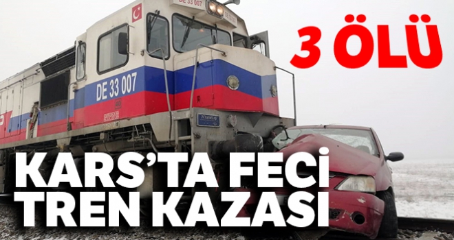 Kars'ta tren kazası: 3 ölü