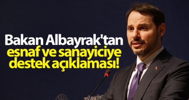 Bakan Albayrak açıkladı, esnafa toplam 10 milyar 836 milyonluk destek yapıldı'