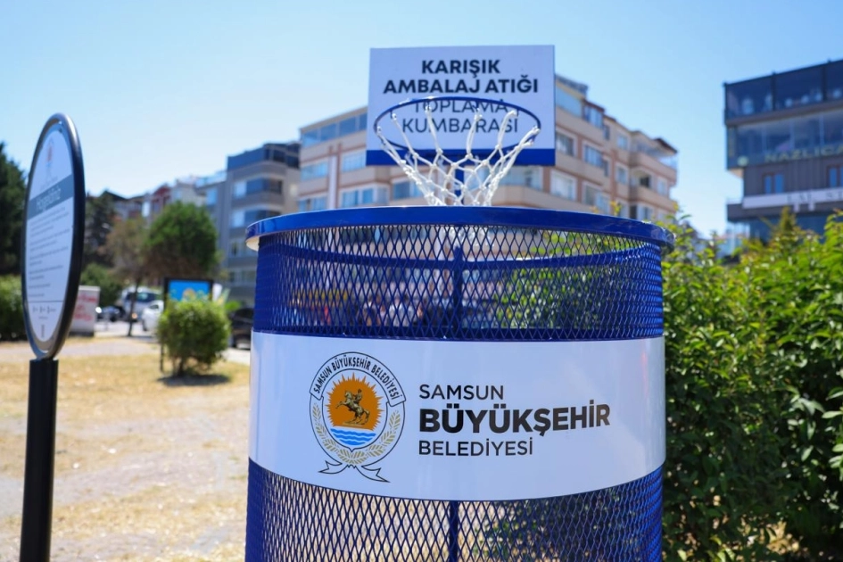 Samsun’da Adnan Menderes Bulvarı’nda sıfır atık dönüşümü