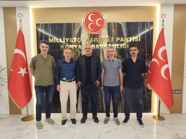 Ömer Kara Gazetecilik’ten MHP Konya İl Başkanlığı’na ziyaret