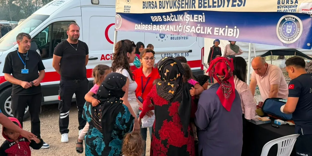 Bursa Büyükşehir'den mevsimlik tarım işçilerine destek