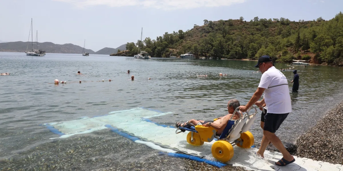 Muğla’da engelsiz deniz keyfi
