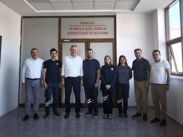 Konya İl Sağlık Müdürü, sağlık çalışanlarını ziyaret etti